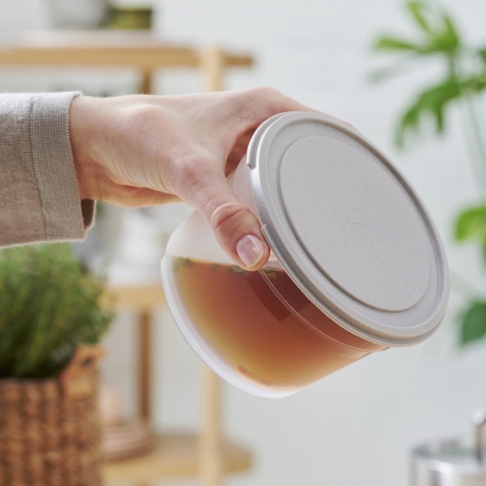 Rund madkasse 0,6L, SmartStore, Grå i gruppen Opbevaring / Køkkenopbevaring / Madkasser / Madkasser i plast hos SmartaSaker.se (42173)