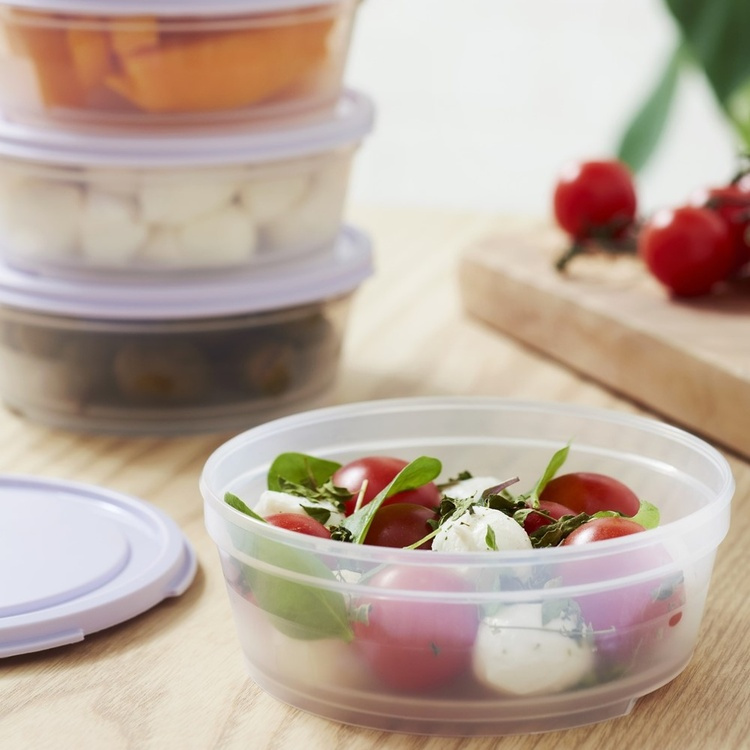 Lille rund madkasse 0,3 L, SmartStore, Lilla i gruppen Opbevaring / Køkkenopbevaring / Madkasser / Madkasser i plast hos SmartaSaker.se (42174)