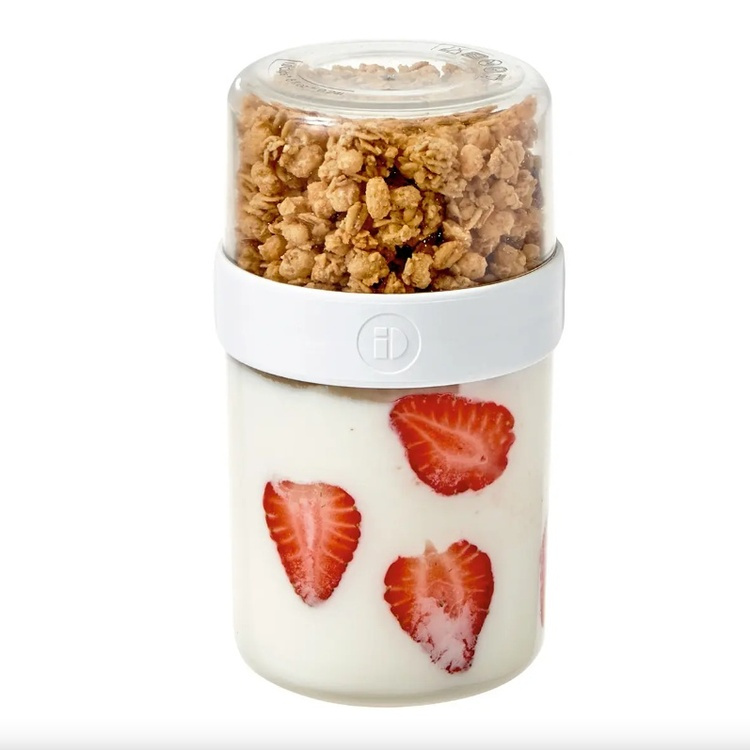 Todelt yoghurtbæger i gruppen Opbevaring / Køkkenopbevaring / Madkasser / SmartStore madkasser hos SmartaSaker.se (42185)