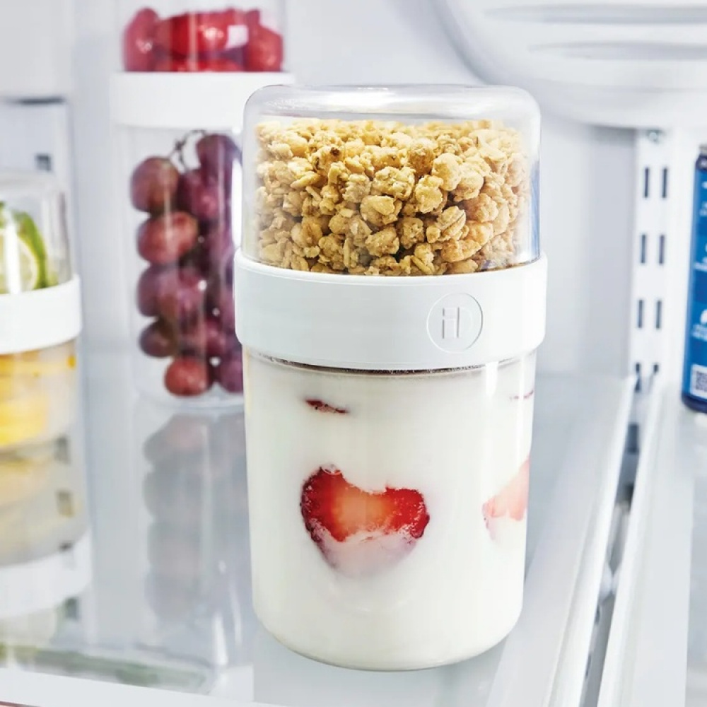 Todelt yoghurtbæger i gruppen Opbevaring / Køkkenopbevaring / Madkasser / SmartStore madkasser hos SmartaSaker.se (42185)