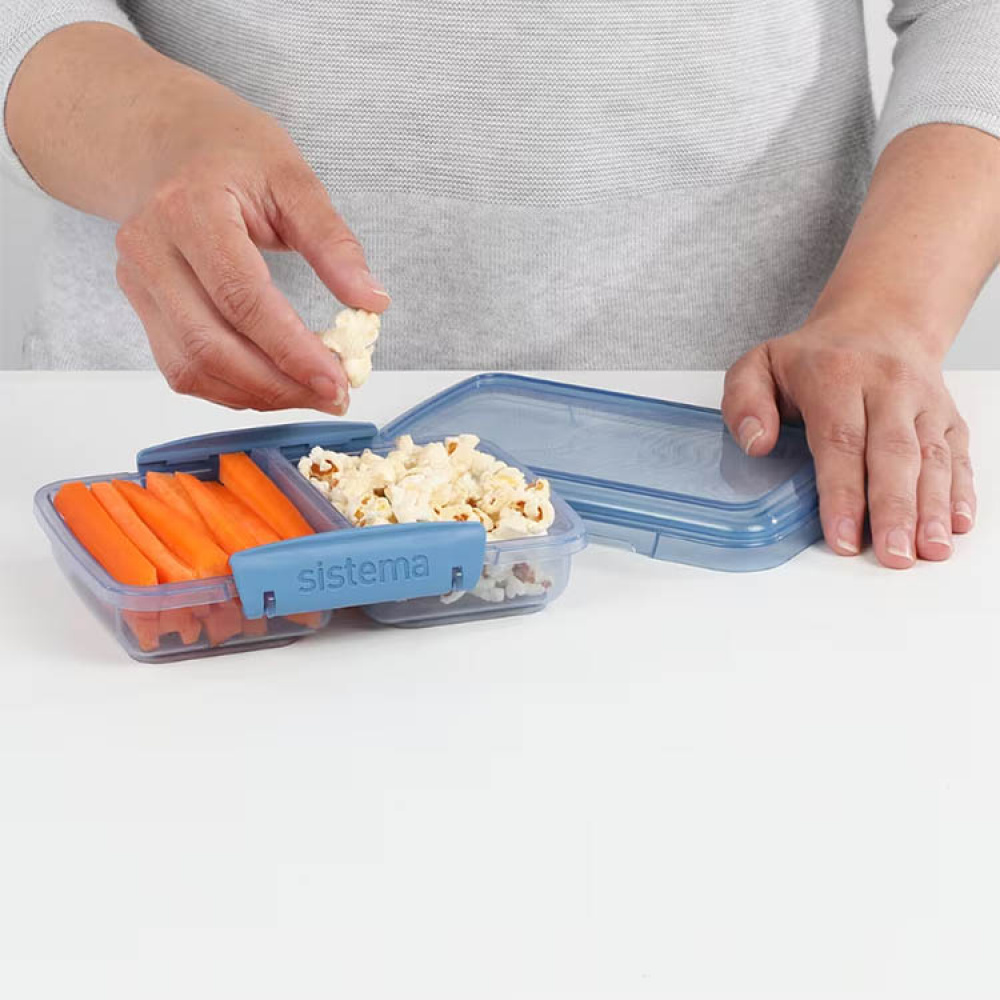 Todelt snackboks 0,35 L, Sistema i gruppen Opbevaring / Køkkenopbevaring / Madkasser / SmartStore madkasser hos SmartaSaker.se (42191)