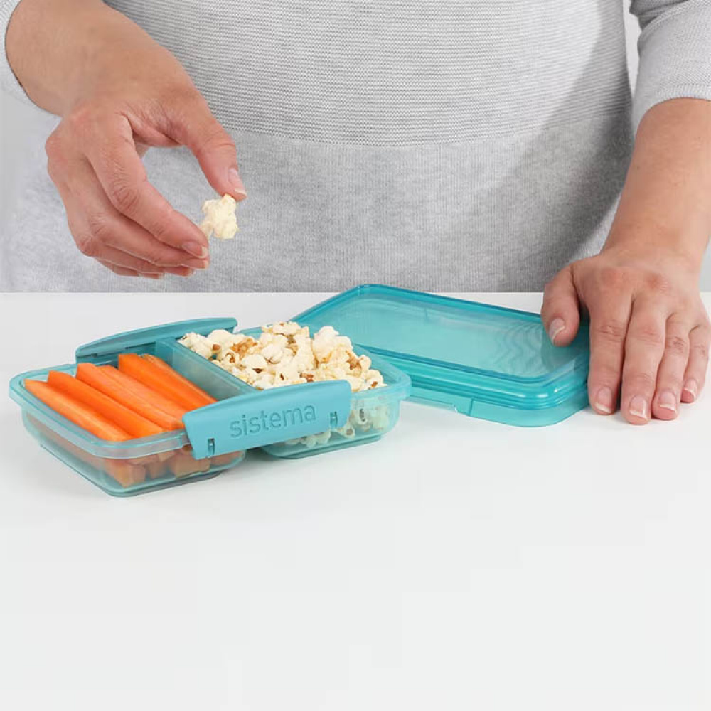 Todelt snackboks 0,35 L, Sistema i gruppen Opbevaring / Køkkenopbevaring / Madkasser / SmartStore madkasser hos SmartaSaker.se (42191)