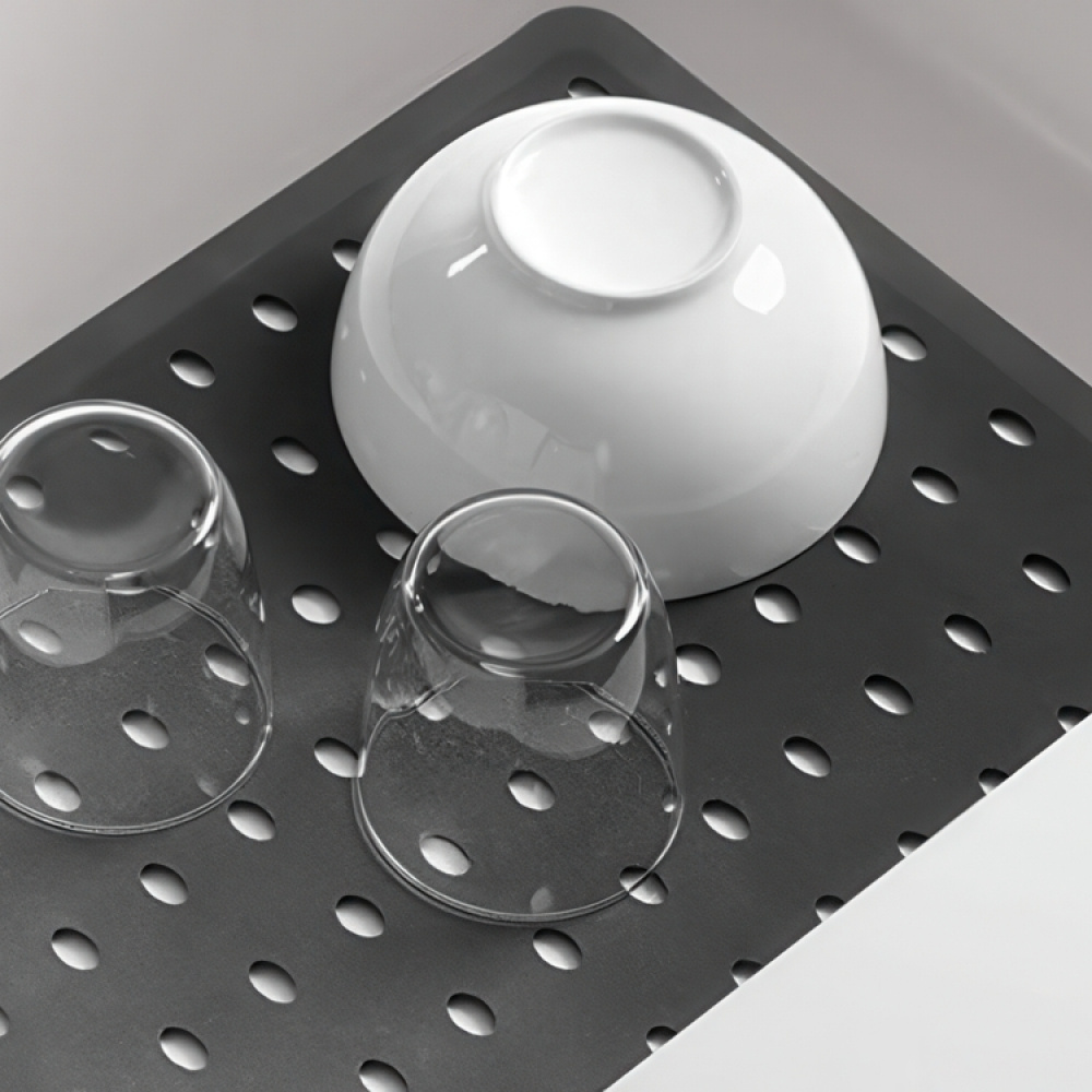 Beskyttelsesmåtte til køkkenvask i gummi, 41x32 cm i gruppen Opbevaring / Køkkenopbevaring / Vaskestativ og vaskebænk hos SmartaSaker.se (42213)