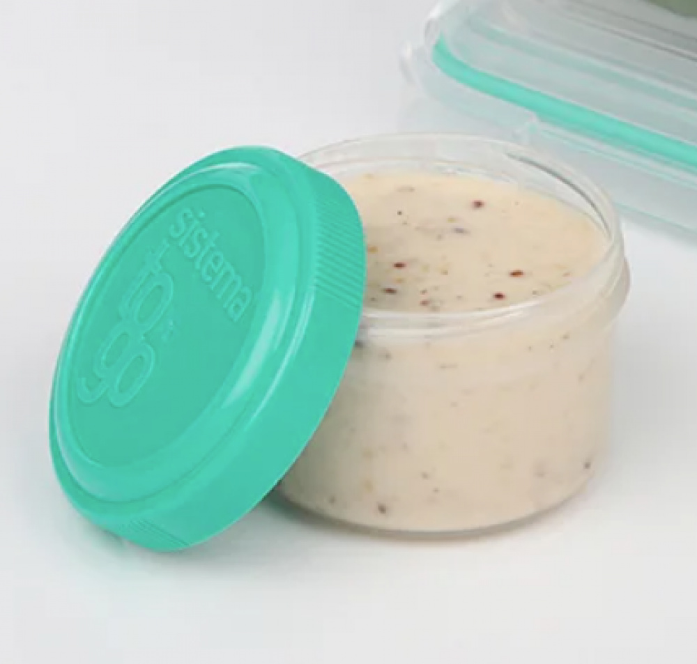 Dressingbøtte 4-pak, Sistema i gruppen Opbevaring / Køkkenopbevaring / Madkasser / Madkasser i plast hos SmartaSaker.se (42242)