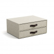 Minikommode 2 skuffer, Birger canvas, Bigso, Beige