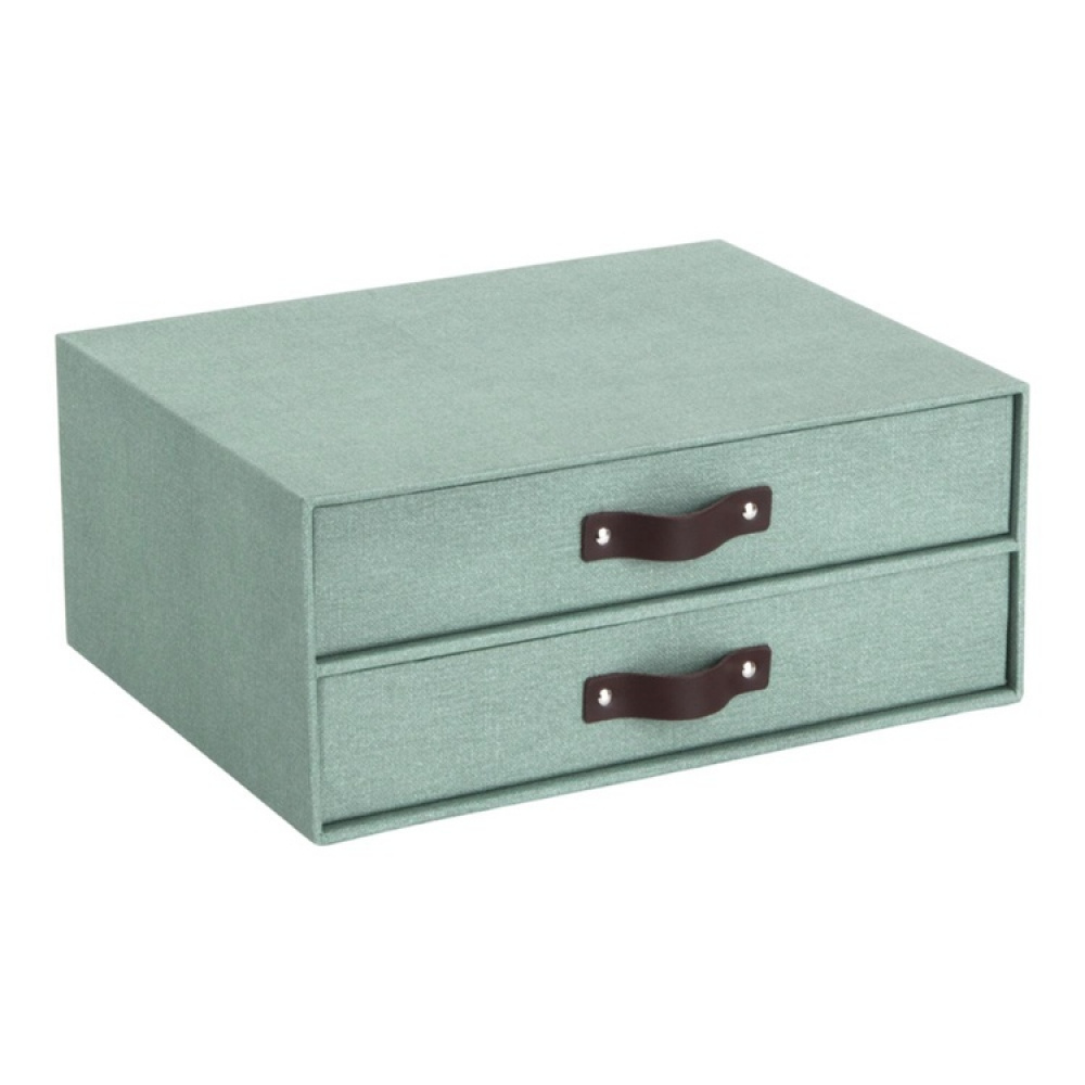 Minikommode med 2 skuffer, Birger canvas, Bigso i gruppen Opbevaring / Opbevaringskasser / Bigso opbevaringskasser hos SmartaSaker.se (42261)