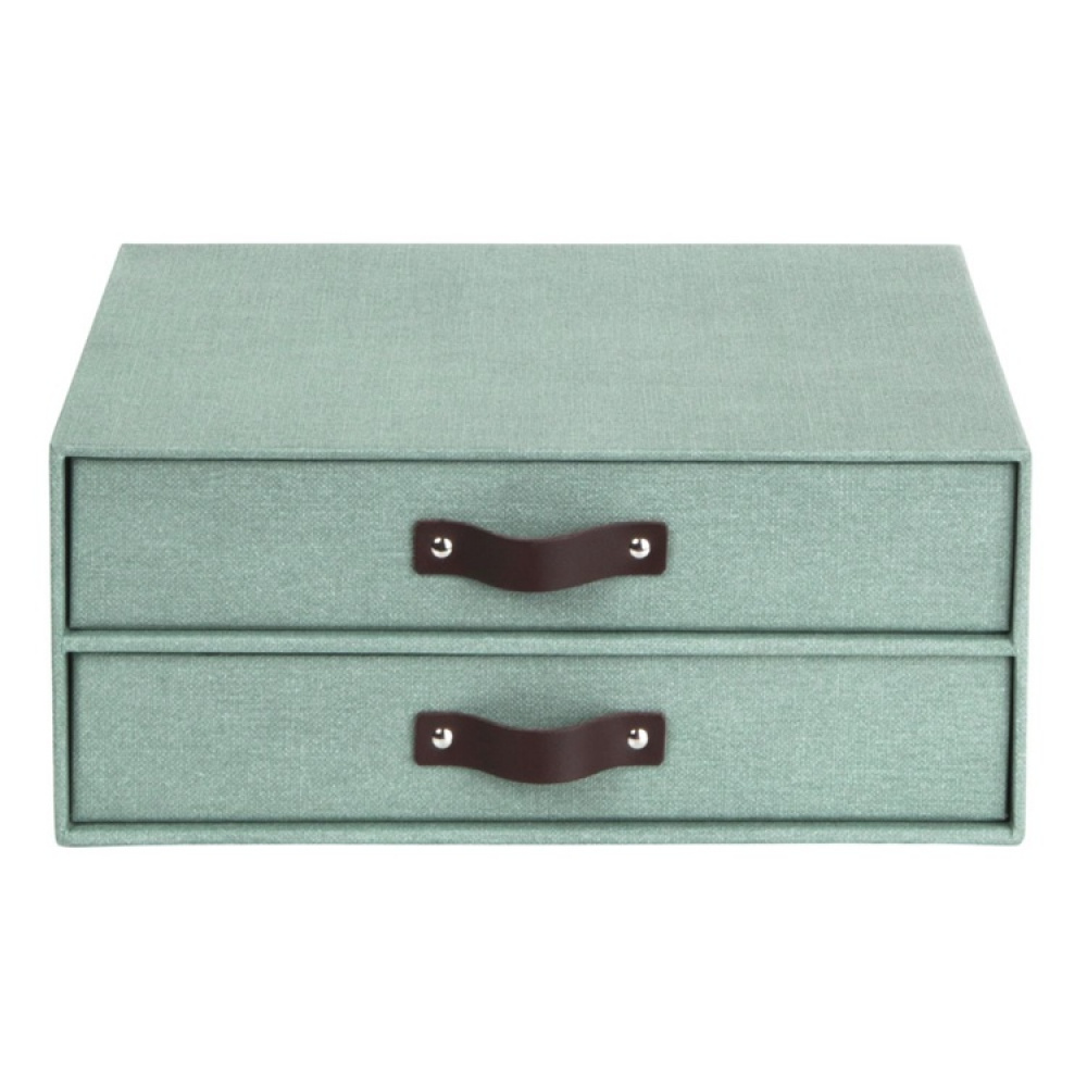 Minikommode med 2 skuffer, Birger canvas, Bigso i gruppen Opbevaring / Opbevaringskasser / Bigso opbevaringskasser hos SmartaSaker.se (42261)