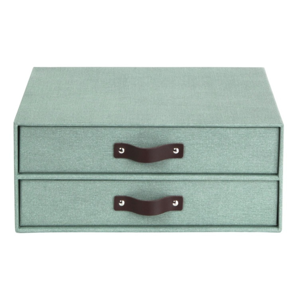 Minikommode med 2 skuffer, Birger canvas, Bigso i gruppen Opbevaring / Opbevaringskasser / Bigso opbevaringskasser hos SmartaSaker.se (42261)