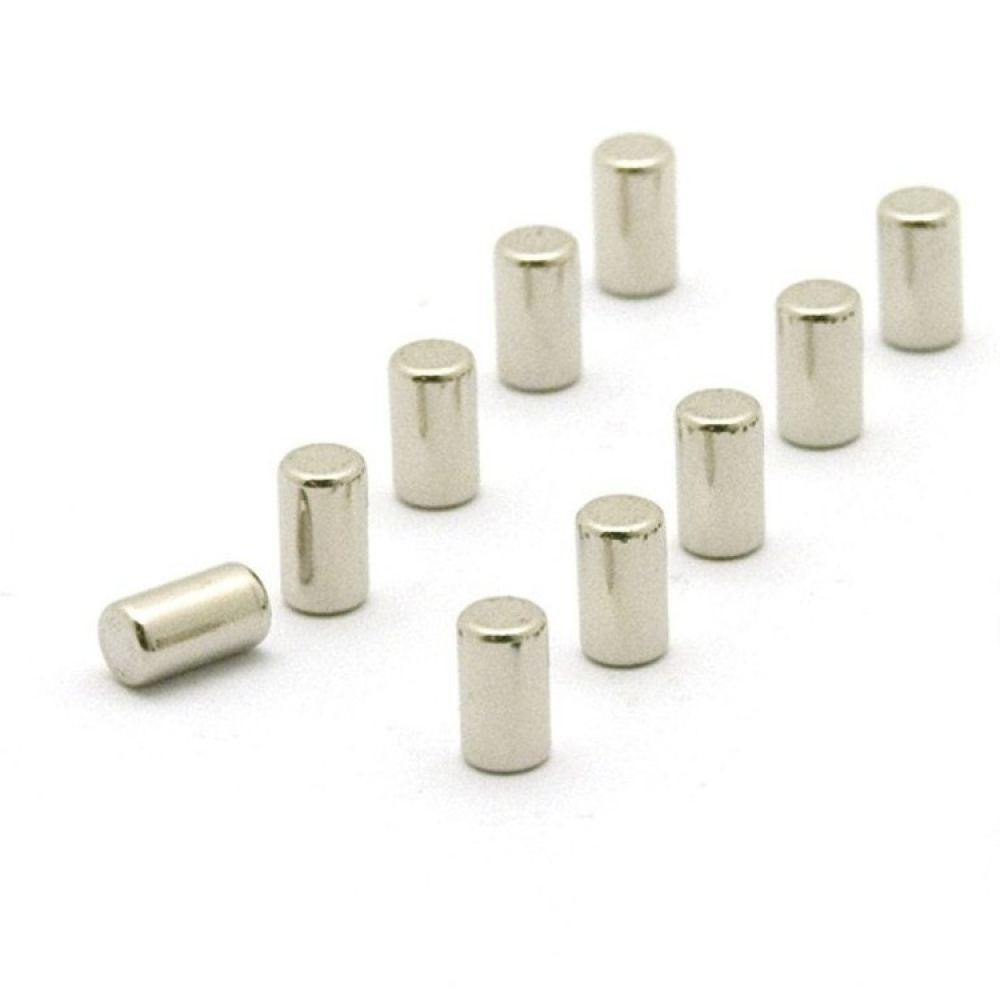 Minimagneter cylinder 10-pak, sølv i gruppen Opbevaring / Magneter og selvklæbende / Stærke magneter hos SmartaSaker.se (42278)