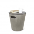 Skammel / Bord med opbevaring, WOODROW, Umbra, Ø 40 x ca H 42 cm