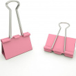 Papirclips, 12 stk. FOLDBACK CLIPS L, 41 mm, Pink
