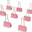 Papirclips, 12 stk. FOLDBACK CLIPS L, 41 mm, Pink