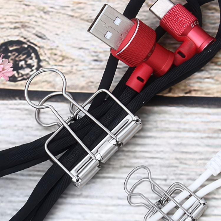 Papirklemmer, 10 stk., WIRE FOLDBACK CLIPS, 32 mm, Deskstore, Sølv i gruppen Opbevaring / Kontorartikler hos SmartaSaker.se (42345)