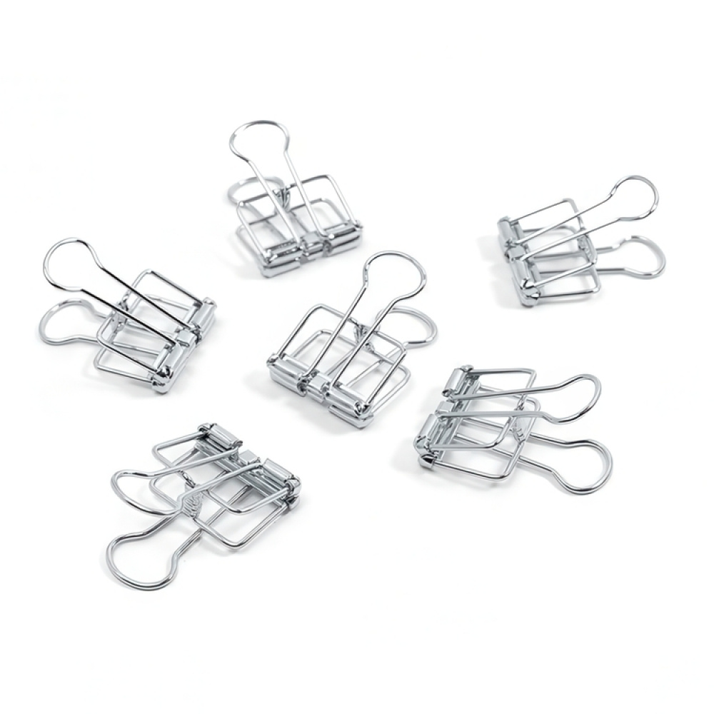 Papirklemmer, 6 stk., WIRE CLIPS SMALL 19 mm, sølv i gruppen Opbevaring / Kontorartikler hos SmartaSaker.se (42361)