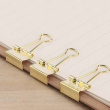 Papirclips, 8 stk., FOLD BACK SMALL 25 mm, guld