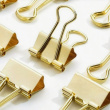 Papirclips, 8 stk., FOLD BACK SMALL 25 mm, guld