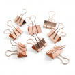 Papirclips, 8 stk., FOLD BACK SMALL 25 mm, kobber