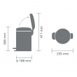 Pedalspand 3L, Brabantia