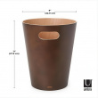 Papirkurv i træ 7,5L, Umbra