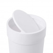Papirkurv med vippelåg 6L, Umbra, Hvid