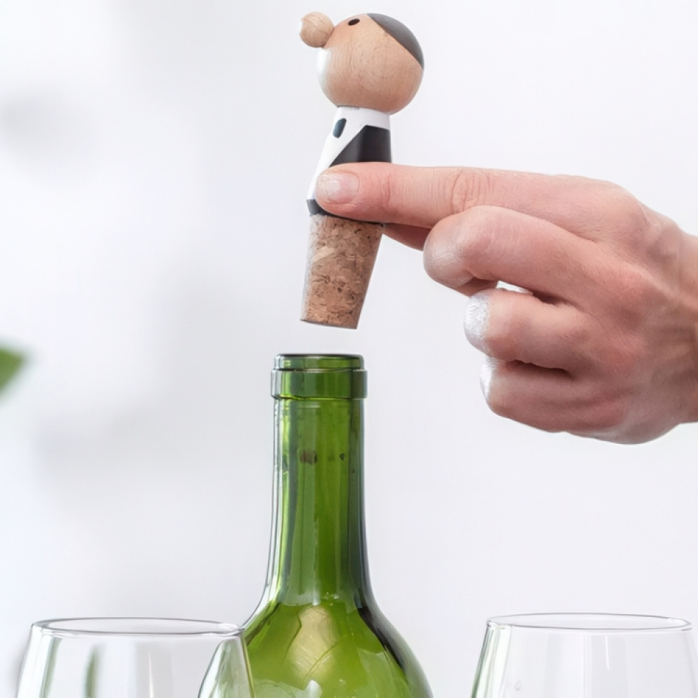 Prop til vinflaske 2-pak, Figurer, Kikkerland i gruppen Opbevaring / Køkkenopbevaring hos SmartaSaker.se (42439)