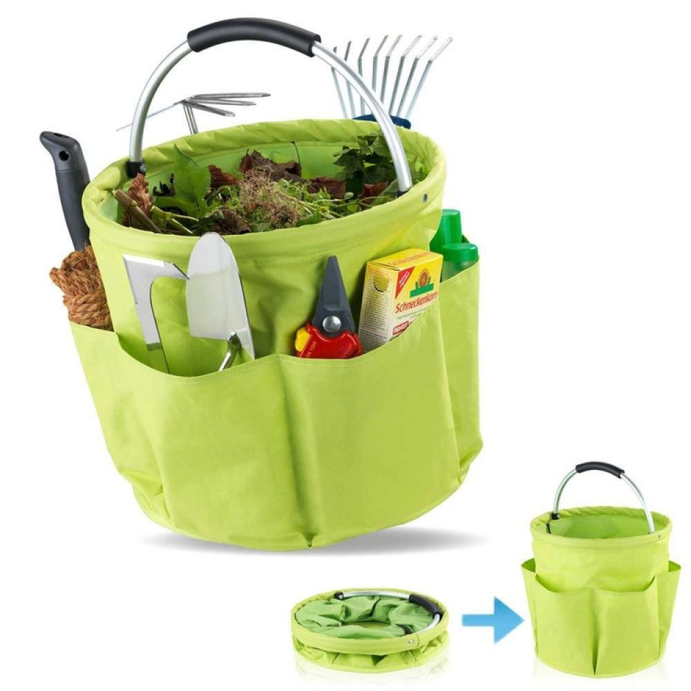 Sammenklappelig kurv med opbevaringslommer, 35 cm i gruppen Opbevaring / Lager- og garageopbevaring / Kurve og spande hos SmartaSaker.se (42480)
