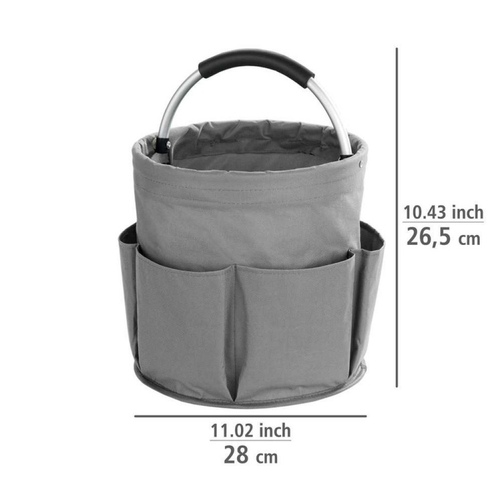 Sammenfoldelig kurv med opbevaringslommer, 28 cm i gruppen Opbevaring / Lager- og garageopbevaring / Kurve og spande hos SmartaSaker.se (42481)