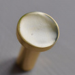 Rund knop 2 cm, blank messing