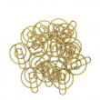 Runde papirclips SPIRAL, 15 stk., Monograph, messing