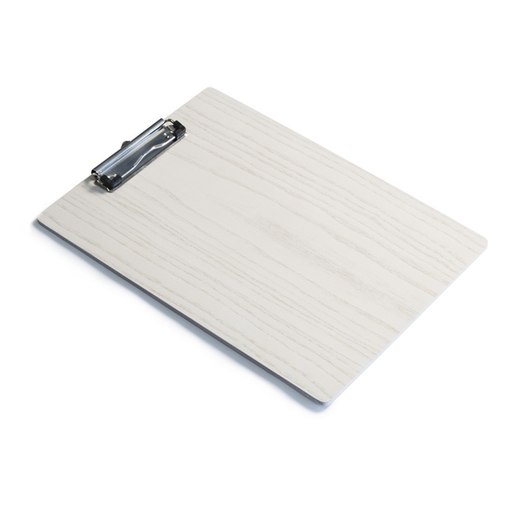 Skriveplade / Menuplade i træ, A4, Ekstra kraftig, DESKSTORE, White Wash i gruppen Opbevaring / Kontorartikler hos SmartaSaker.se (42603)