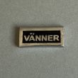 Metalskilt med ramme, Venner, Sort