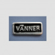 Metalskilt med ramme, Venner, Sort