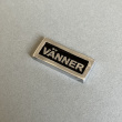 Metalskilt med ramme, Venner, Sort
