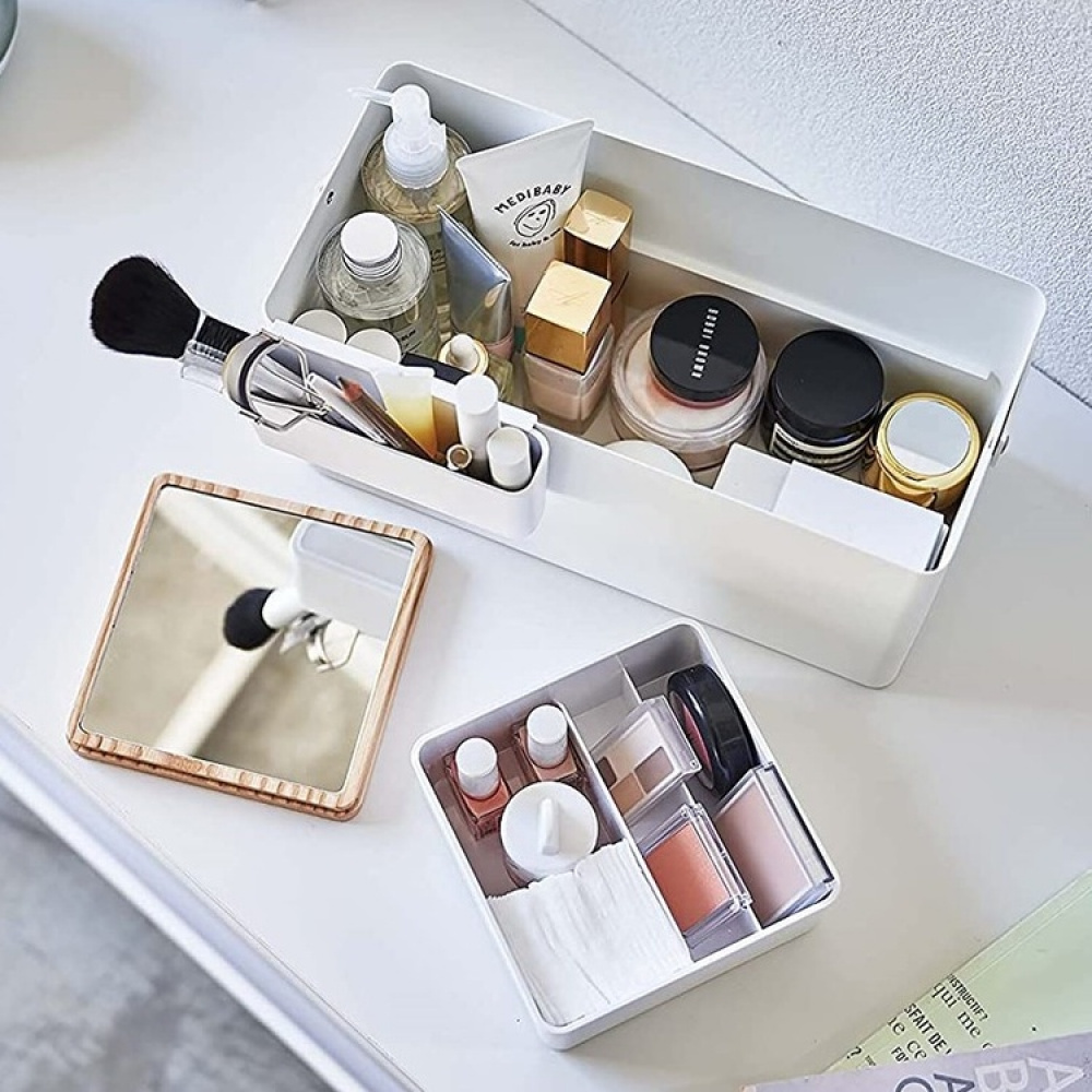 Makeupboks med spejl, Yamazaki i gruppen Opbevaring / Badeværelsesopbevaring / Makeupopbevaring hos SmartaSaker.se (42655)