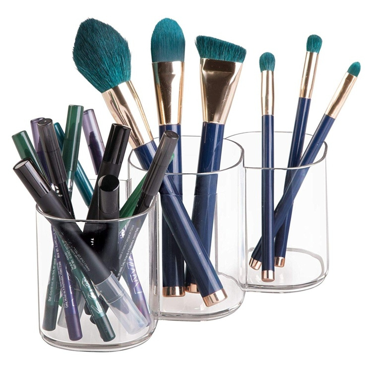 Makeupbørsteholder 3 dele i gruppen Opbevaring / Badeværelsesopbevaring / Makeupopbevaring hos SmartaSaker.se (42657)