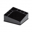 Makeup-holder med 8 rum, CONFIGURABLE, 22 x 13 x H 8 cm, Sort