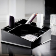 Makeup-holder med 8 rum, CONFIGURABLE, 22 x 13 x H 8 cm, Sort