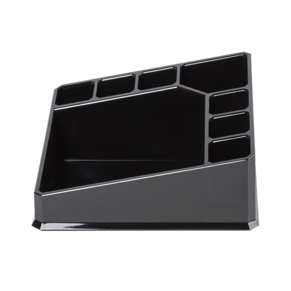 Makeup-holder med 8 rum, CONFIGURABLE, 22 x 13 x H 8 cm, Sort i gruppen Opbevaring / Badeværelsesopbevaring / Makeupopbevaring hos SmartaSaker.se (42669)