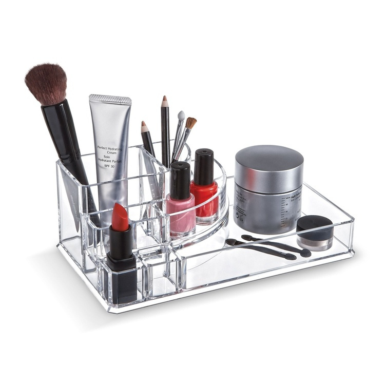 Makeup-holder med bakke i gruppen Opbevaring / Badeværelsesopbevaring / Makeupopbevaring hos SmartaSaker.se (42673)