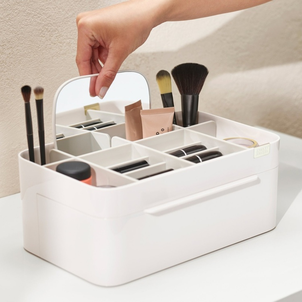 Makeup-holder med skuffe og spejl, Joseph Joseph i gruppen Opbevaring / Badeværelsesopbevaring / Makeupopbevaring hos SmartaSaker.se (42674)