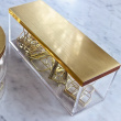 Aflangt smykkeskrin, Guld
