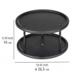 Drejebakke i metal 2 etager, 26,5 cm