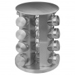 Roterende krydderireol 16 glas, Metal