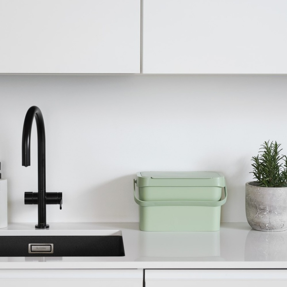 Bordskraldespand med håndtag 5L, SmartStore i gruppen Opbevaring / Rengøringsopbevaring og affaldssortering / Affaldssortering hos SmartaSaker.se (42764)