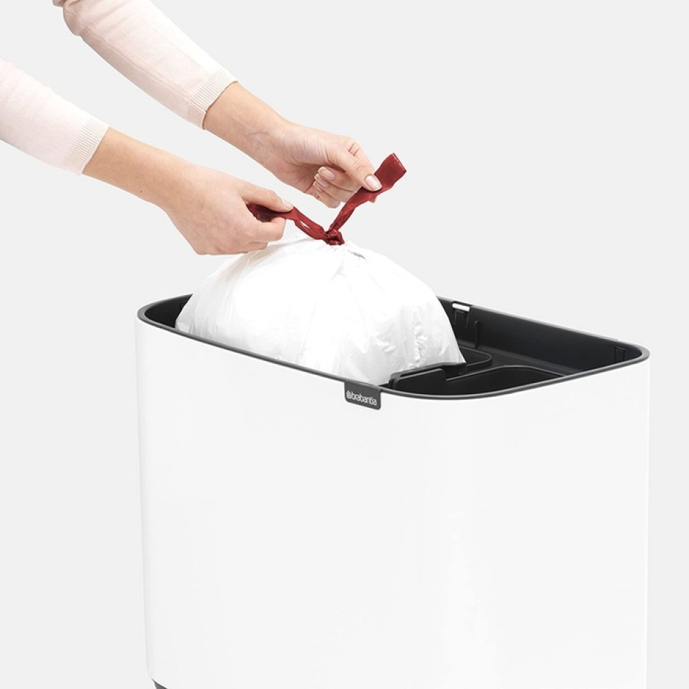 Skraldeposer med snøretræk 40-pak 20-25L, Brabantia i gruppen Opbevaring / Rengøringsopbevaring og affaldssortering / Affaldssortering hos SmartaSaker.se (42769)