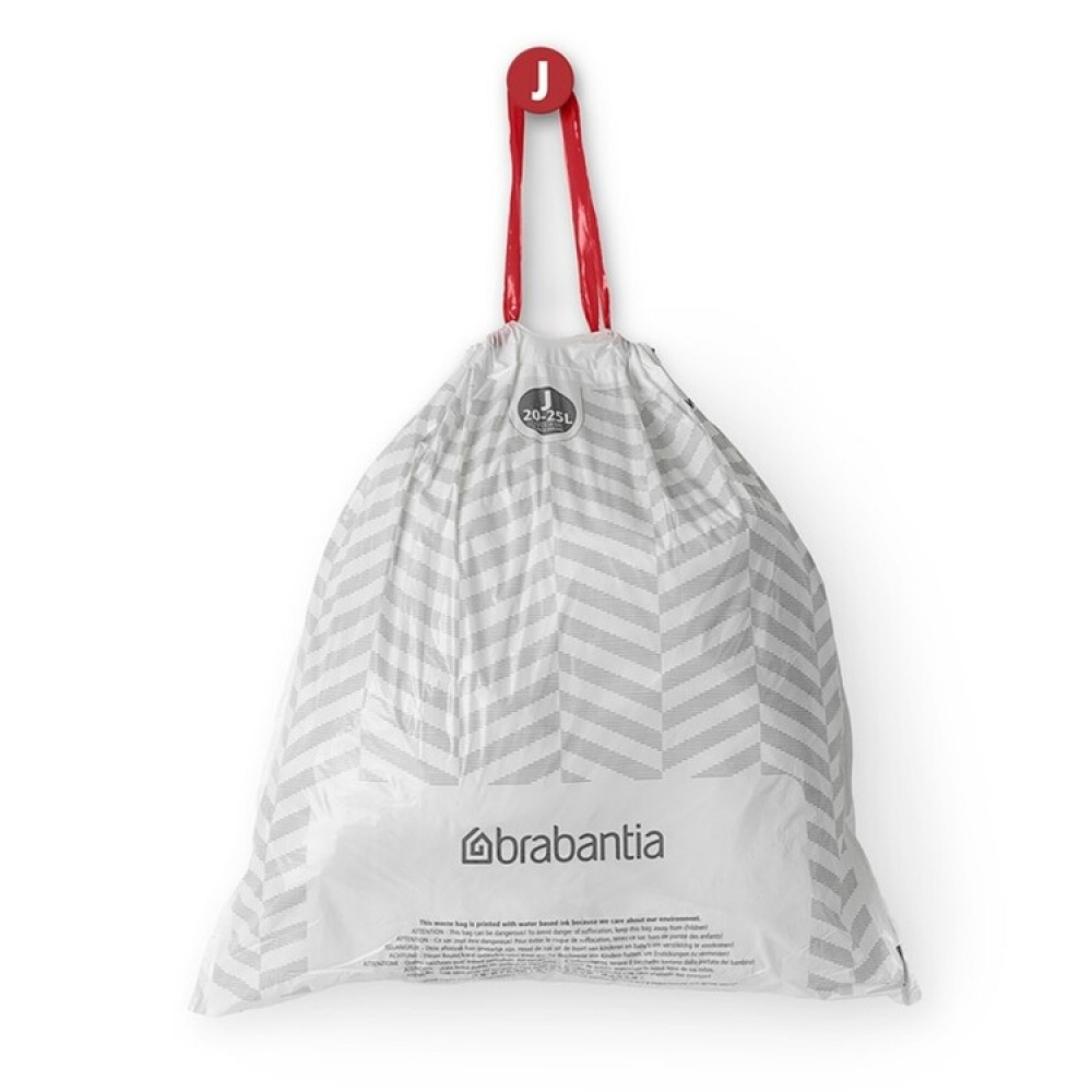 Skraldeposer med snøretræk 40-pak 20-25L, Brabantia i gruppen Opbevaring / Rengøringsopbevaring og affaldssortering / Affaldssortering hos SmartaSaker.se (42769)