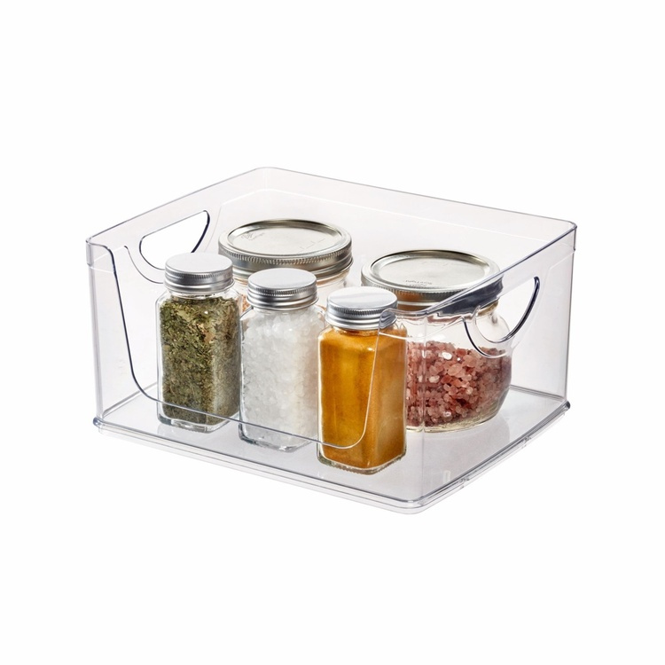 Stabelbar kasse med åben front, 25,4x20,3 cm, iDesign i gruppen Opbevaring / Køkkenopbevaring / Organiser køkkenskabe hos SmartaSaker.se (42802)