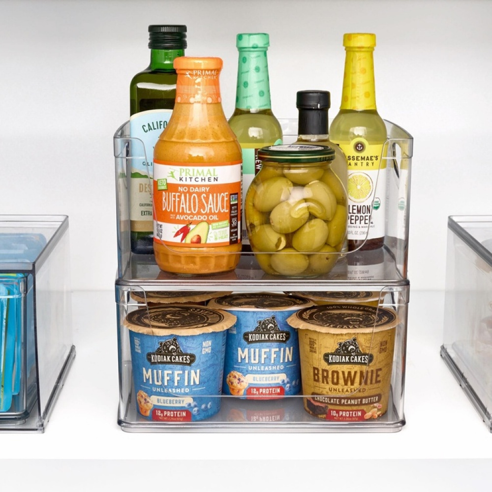 Stabelbar kasse med åben front, 25,4x20,3 cm, iDesign i gruppen Opbevaring / Køkkenopbevaring / Organiser køkkenskabe hos SmartaSaker.se (42802)
