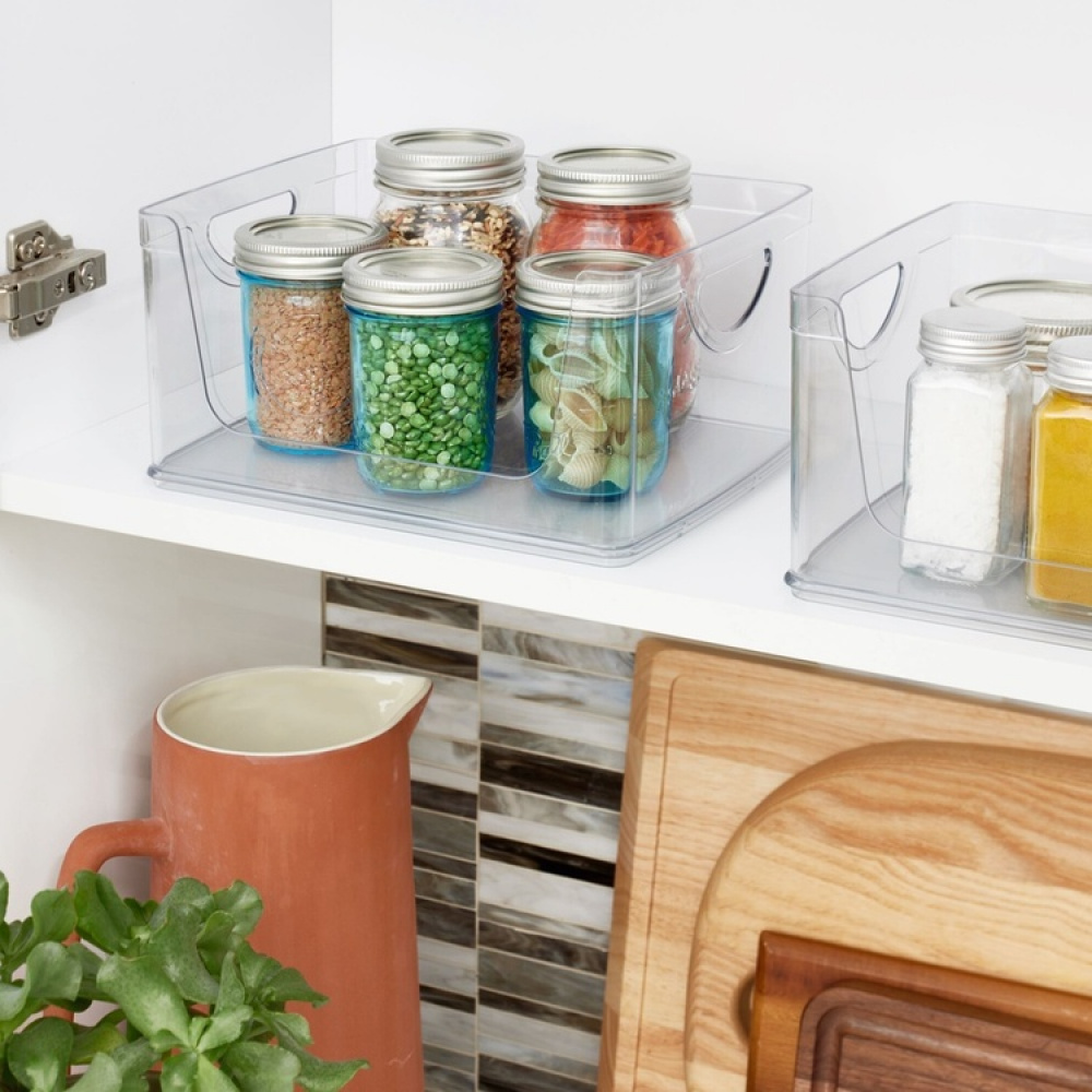Stabelbar kasse med åben front, 25,4x20,3 cm, iDesign i gruppen Opbevaring / Køkkenopbevaring / Organiser køkkenskabe hos SmartaSaker.se (42802)