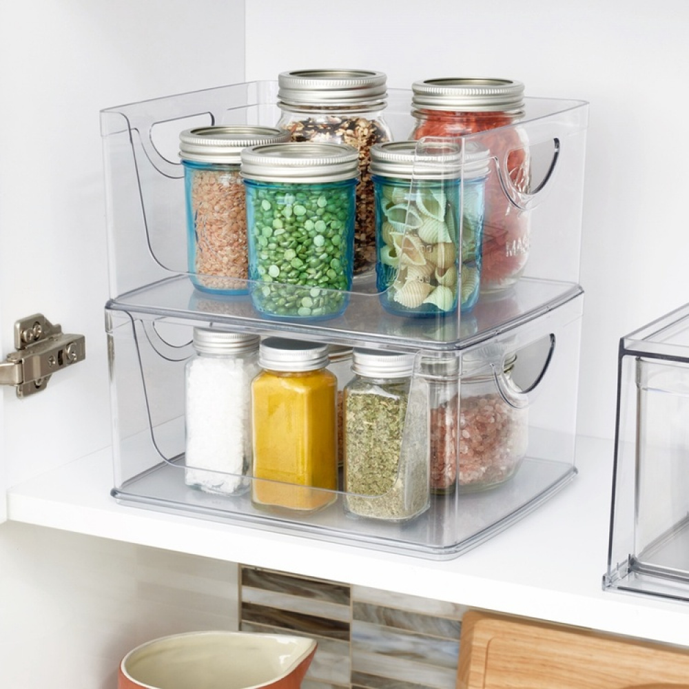 Stabelbar kasse med åben front, 25,4x20,3 cm, iDesign i gruppen Opbevaring / Køkkenopbevaring / Organiser køkkenskabe hos SmartaSaker.se (42802)